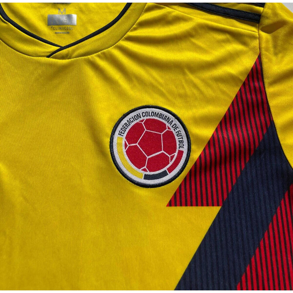 Adidas Columbia 2018 Russia Fifa World Cup Jersey M Yellow Short Sleeve Soccer - Picture 3 of 9